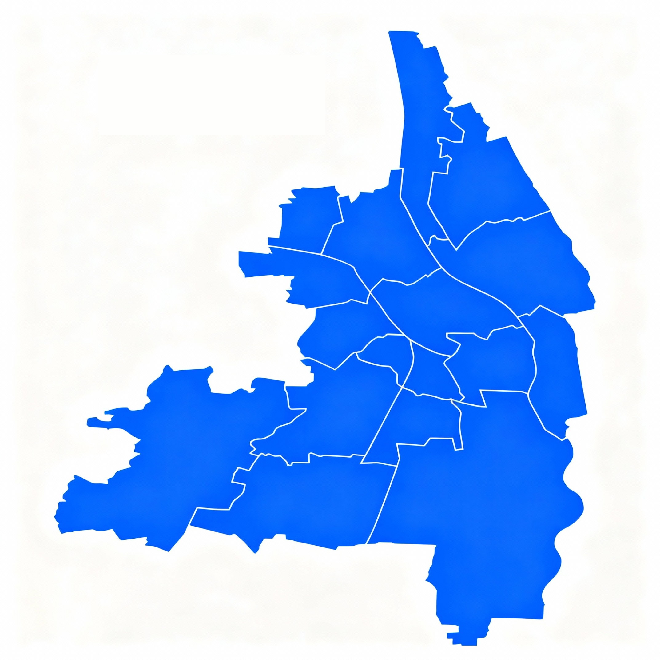 Karte der Region Augsburg mit den Standorten der St. Gregor-Jugendhilfe